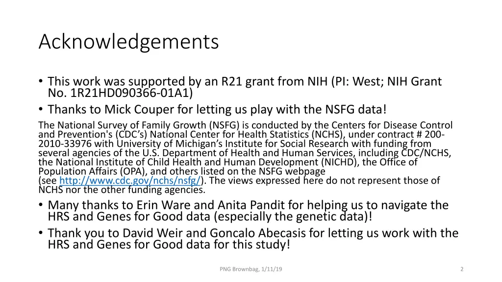 acknowledgements