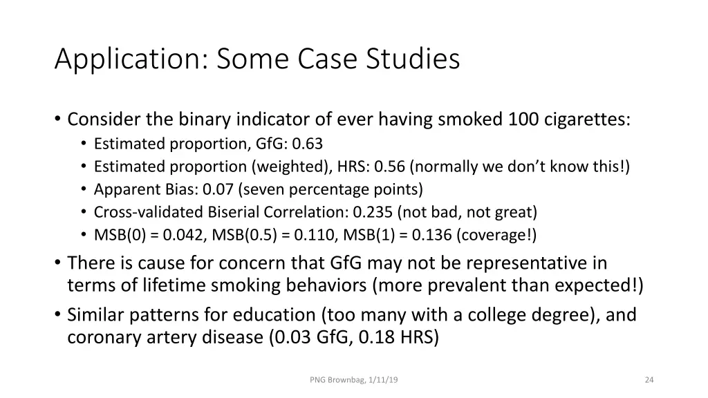 application some case studies