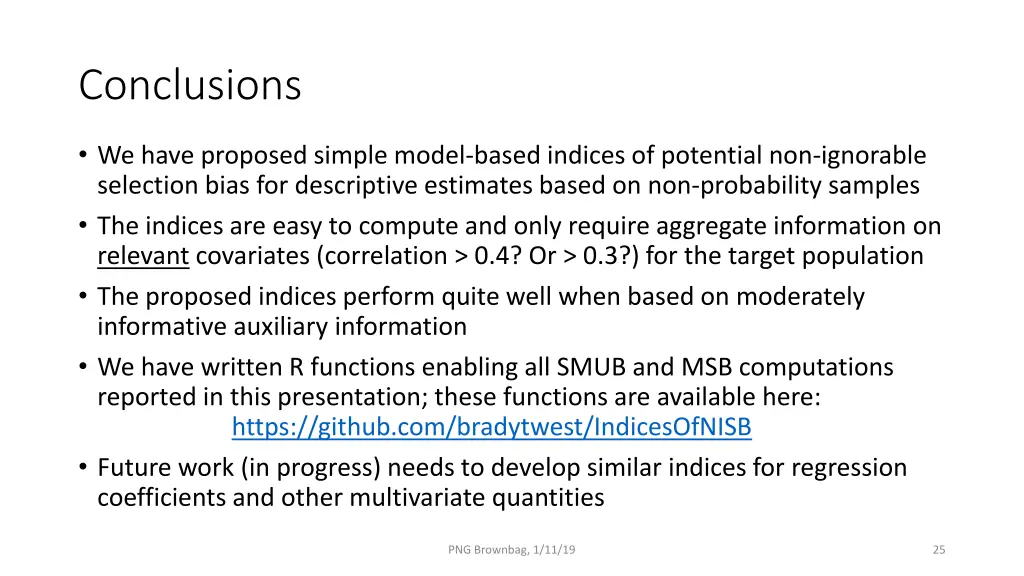 conclusions