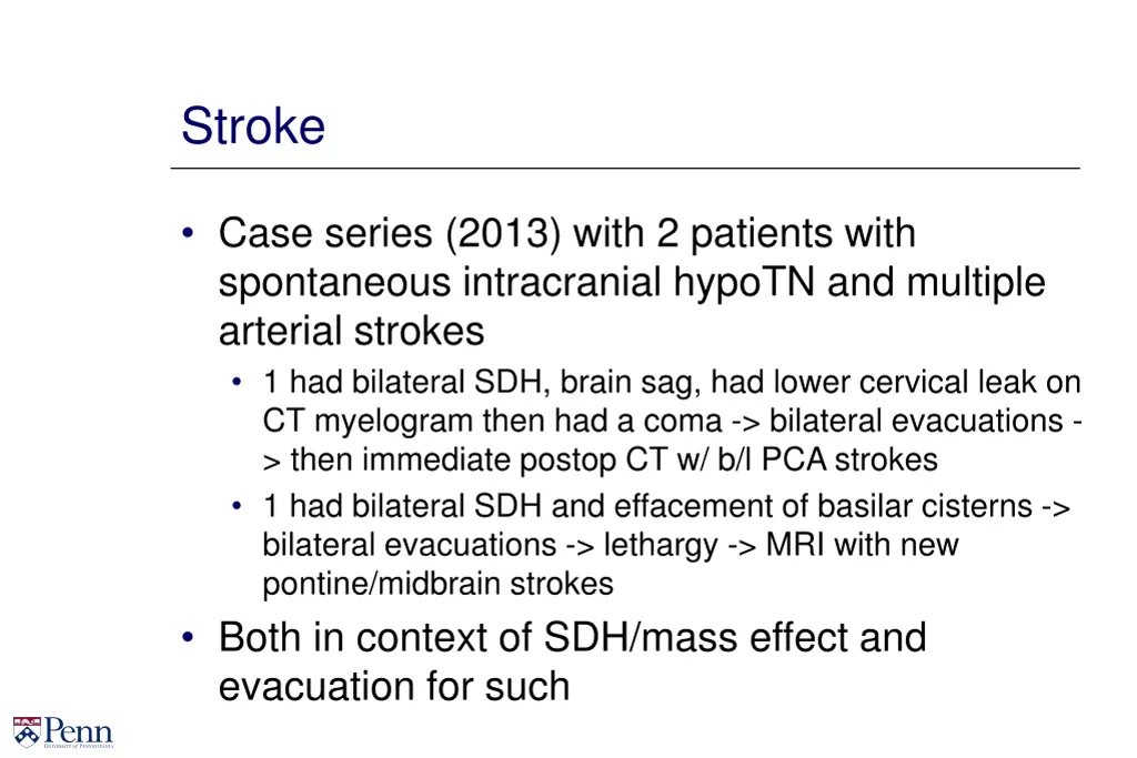 stroke