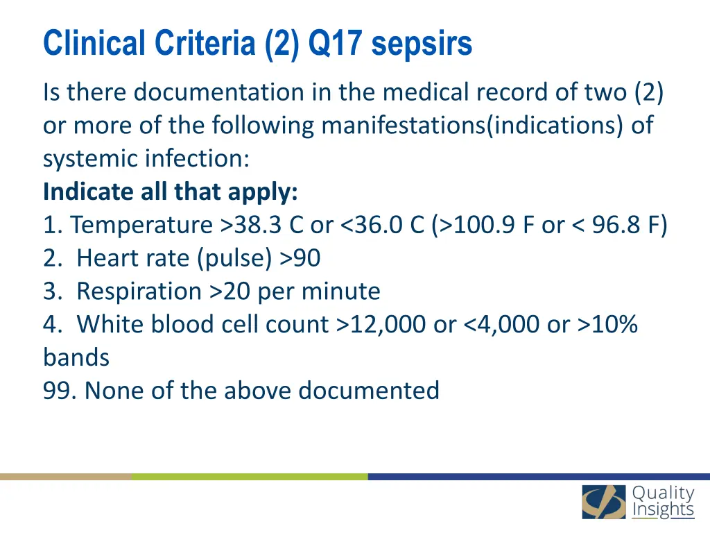 clinical criteria 2 q17 sepsirs