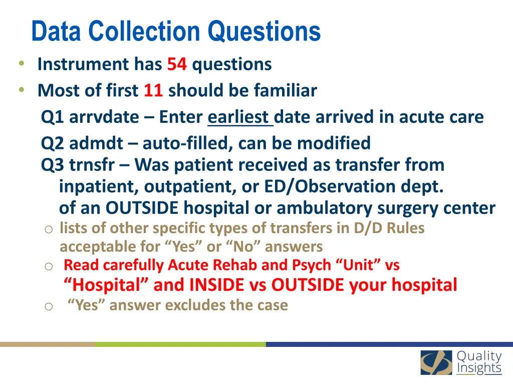 data collection questions instrument