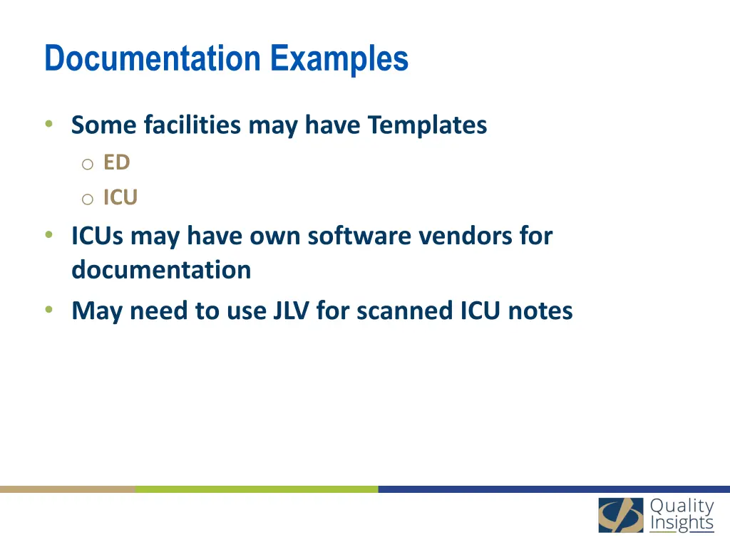 documentation examples
