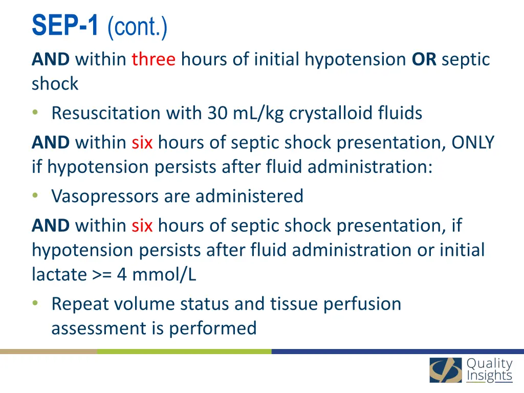 sep 1 cont and within three hours of initial