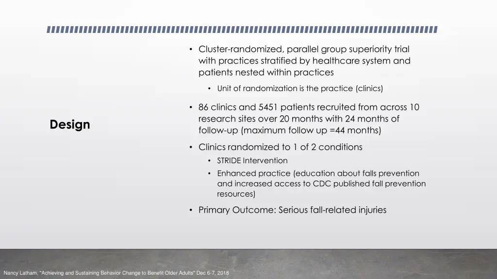 cluster randomized parallel group superiority