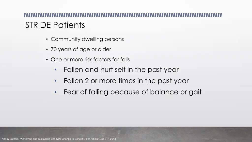 stride patients