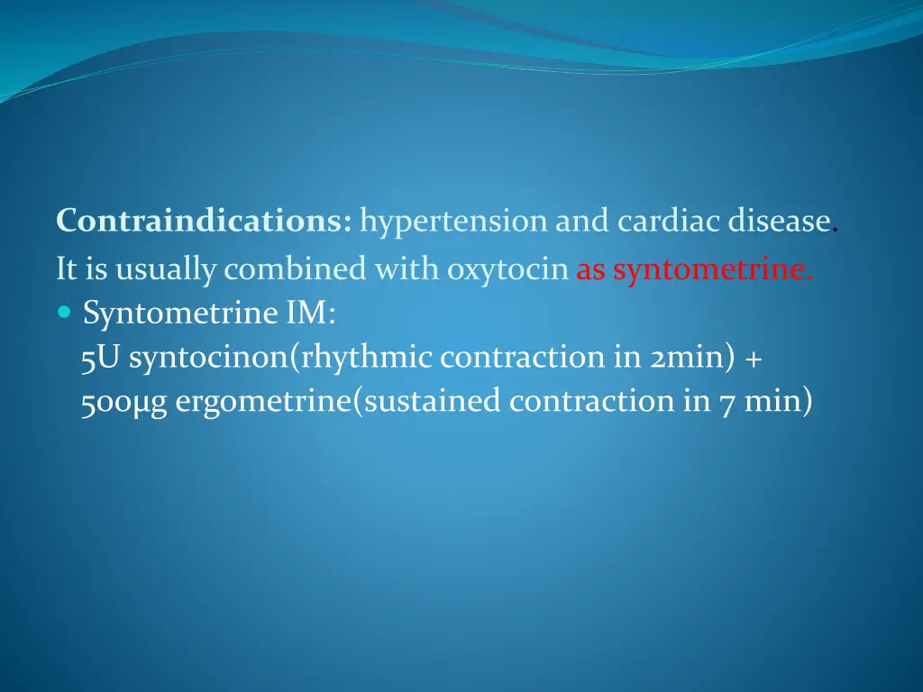 contraindications hypertension and cardiac