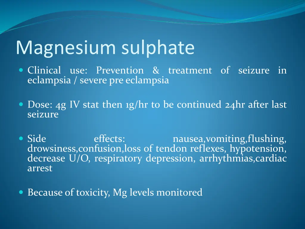 magnesium sulphate