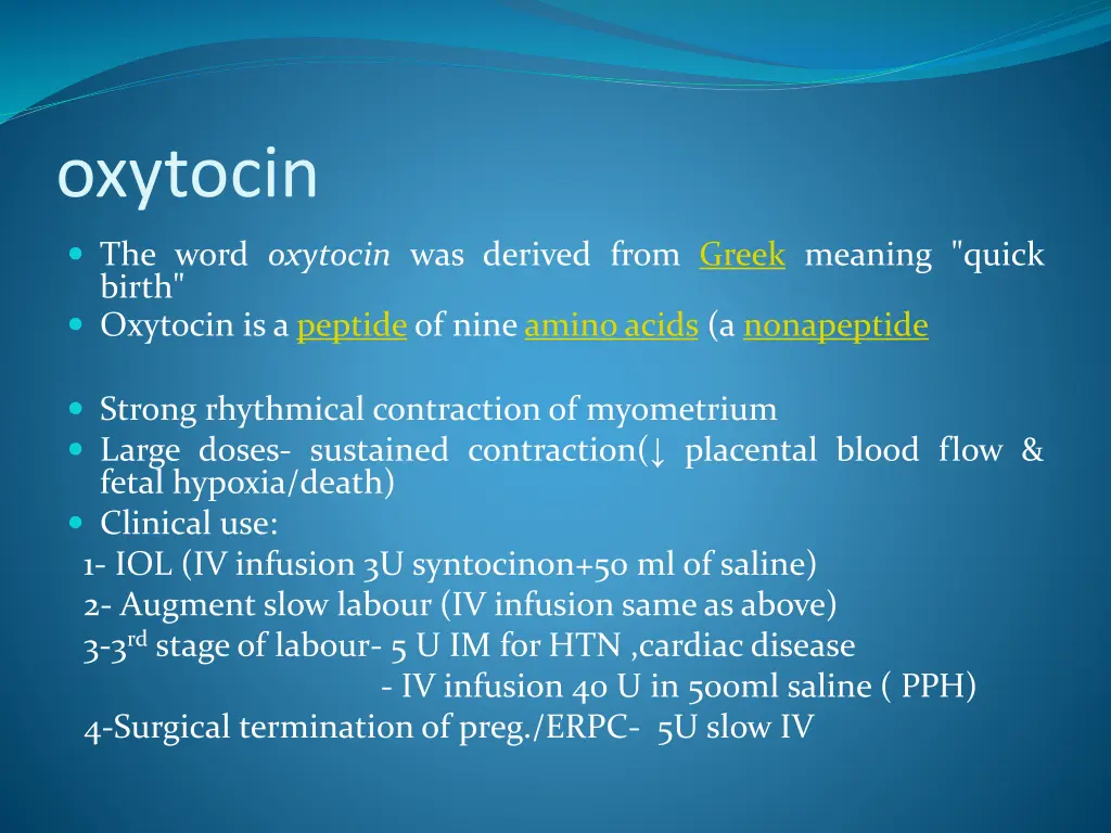 oxytocin