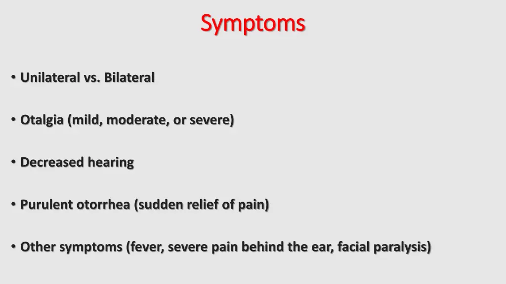 symptoms symptoms
