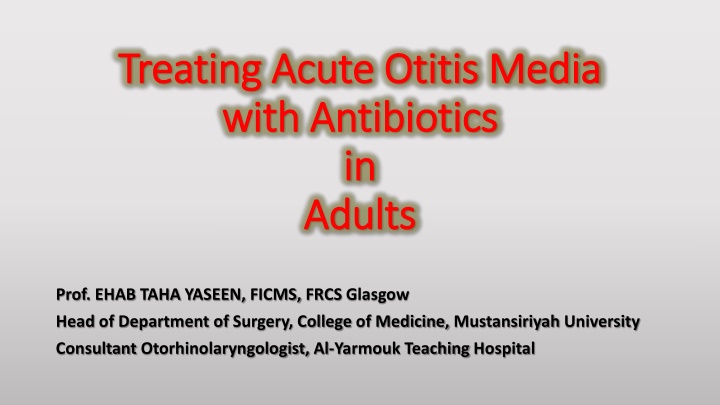 treating acute otitis media treating acute otitis