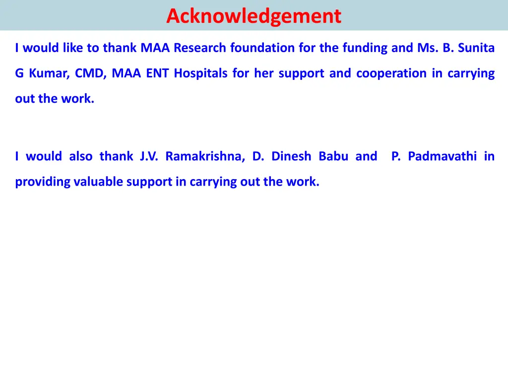 acknowledgement