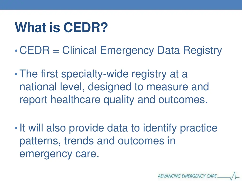 what is cedr