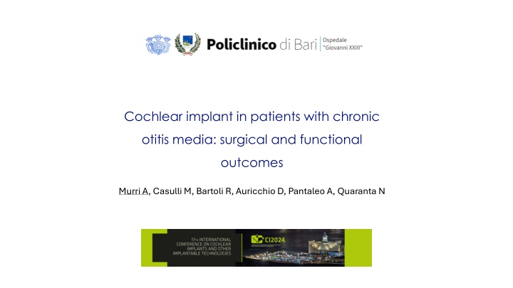 cochlear implant in patients with chronic