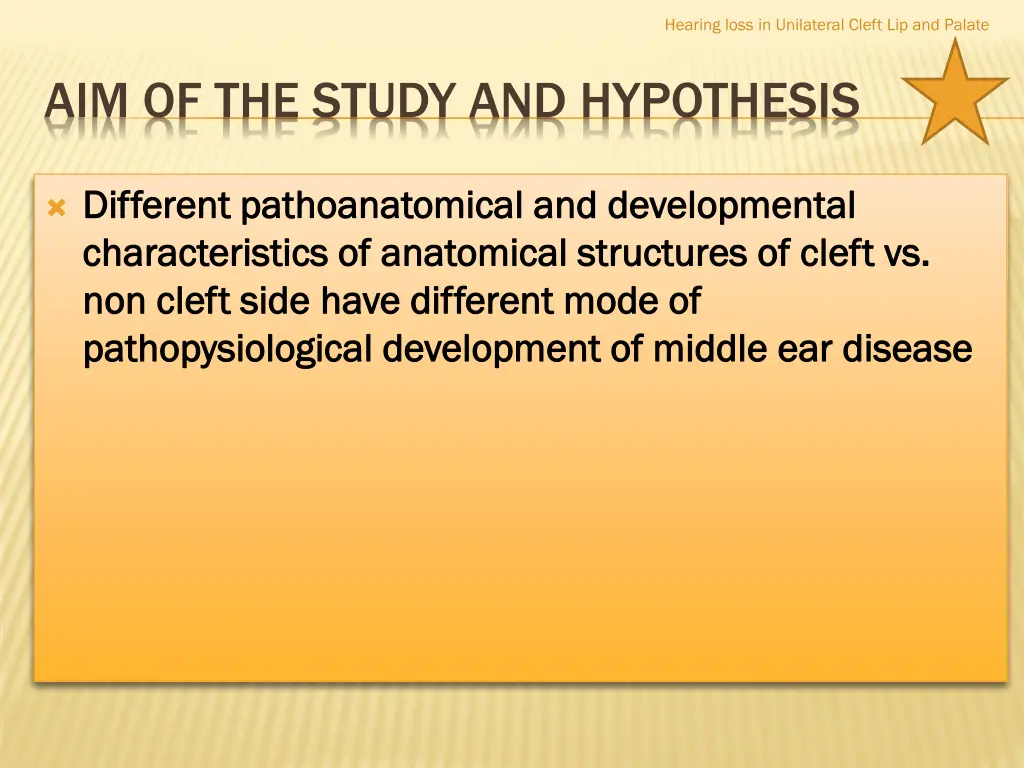 hearing loss in unilateral cleft lip and palate 11
