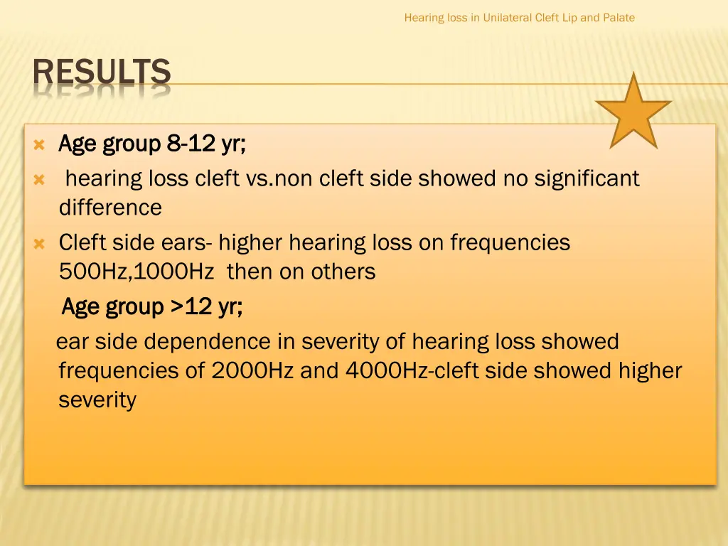 hearing loss in unilateral cleft lip and palate 16