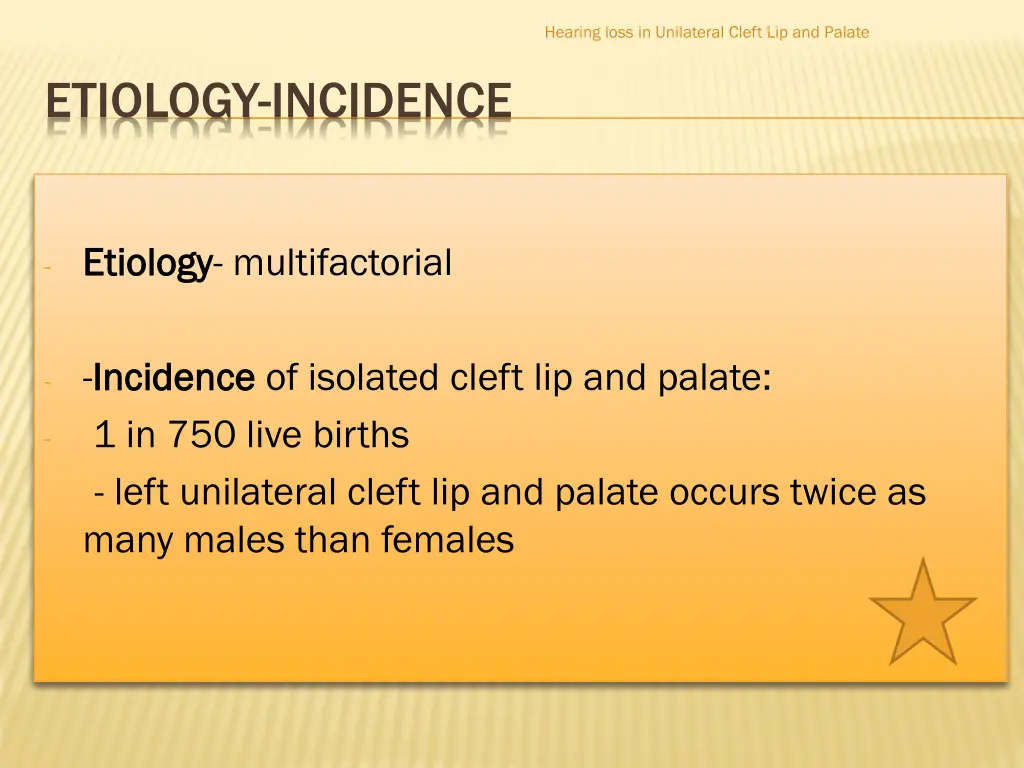 hearing loss in unilateral cleft lip and palate 2