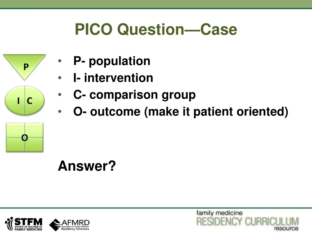pico question case