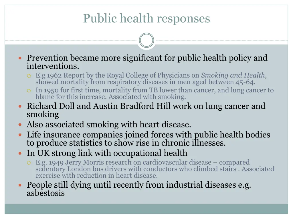 public health responses
