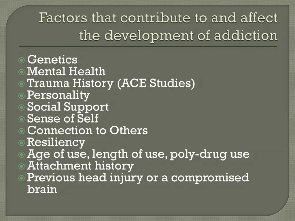 genetics mental health trauma history ace studies