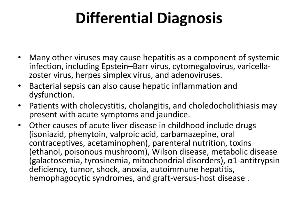 differential diagnosis