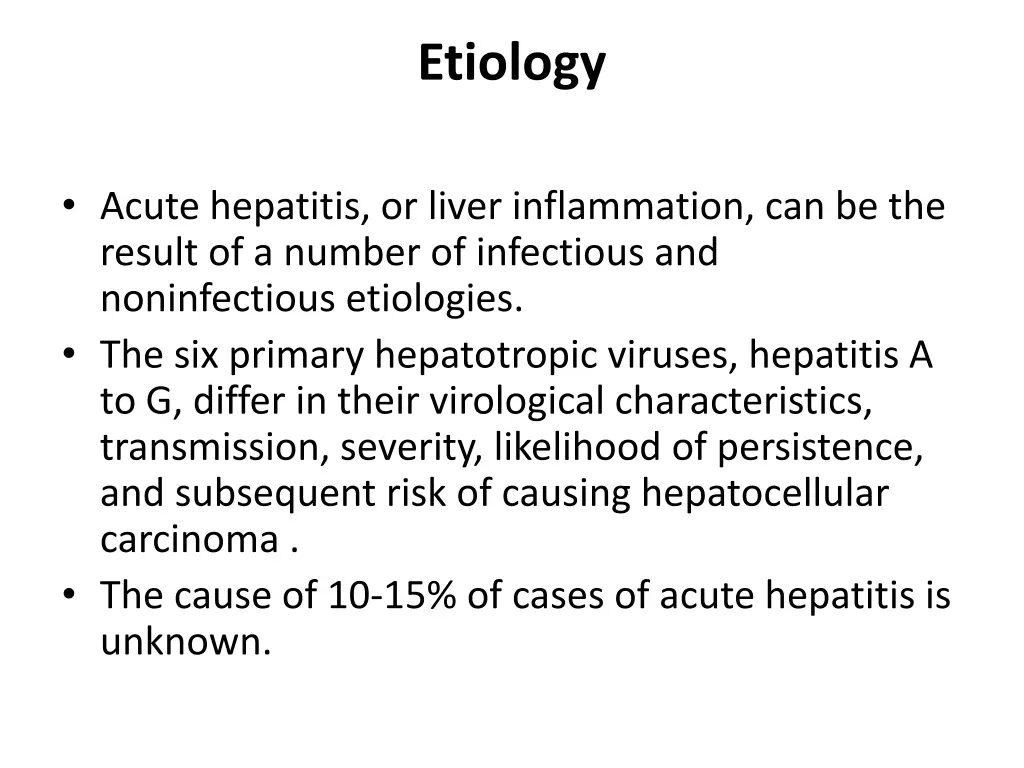 etiology