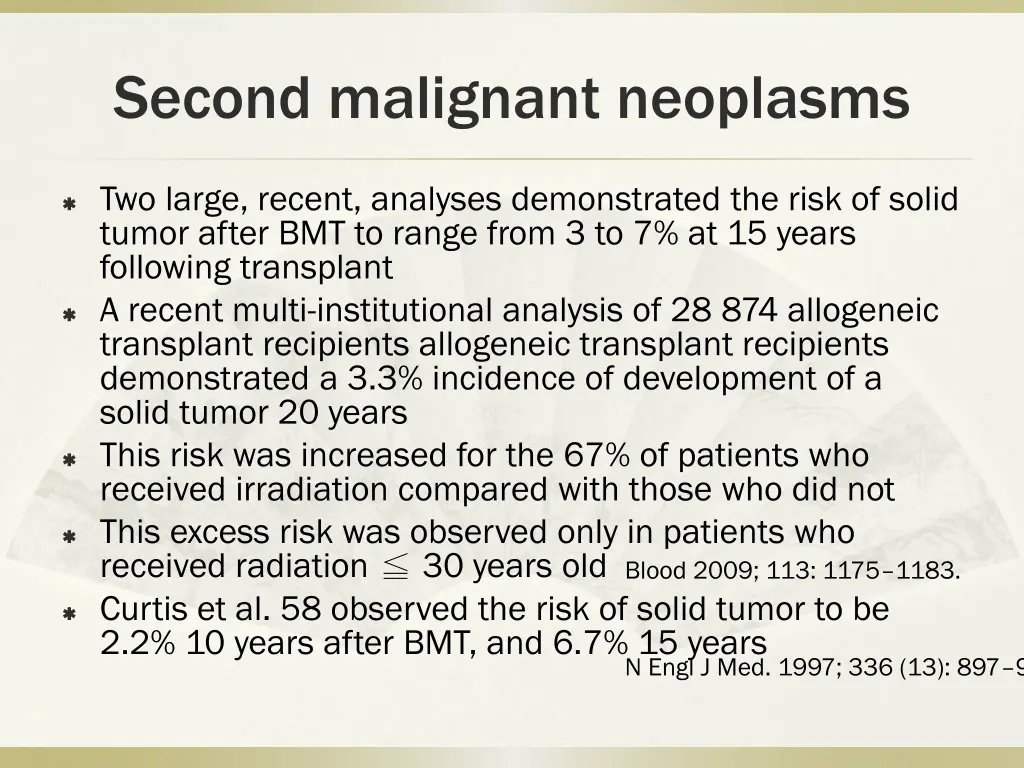 second malignant neoplasms