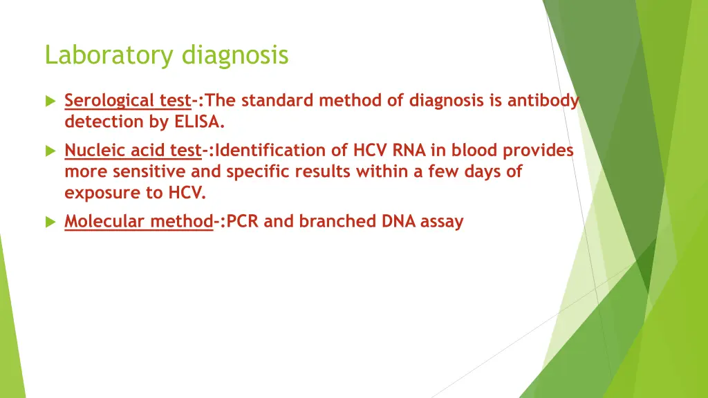 laboratory diagnosis