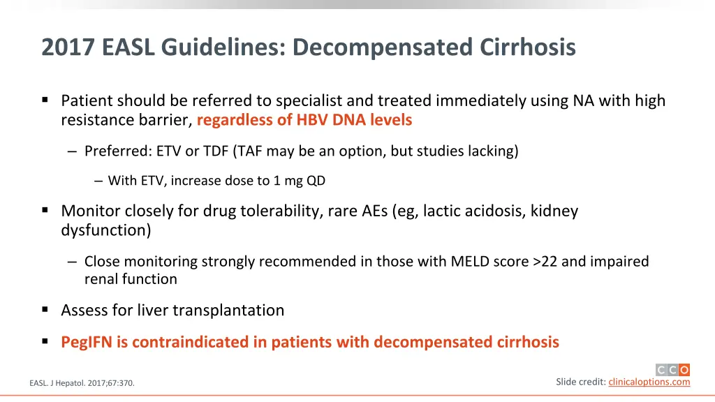 2017 easl guidelines decompensated cirrhosis
