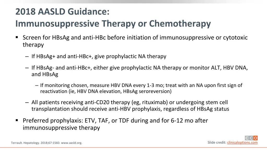 2018 aasld guidance immunosuppressive therapy