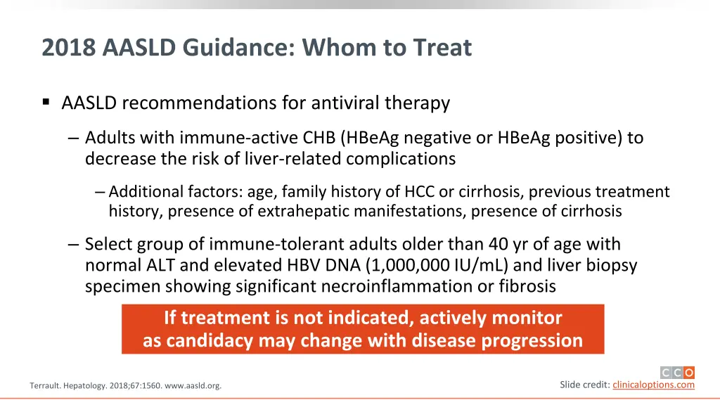 2018 aasld guidance whom to treat