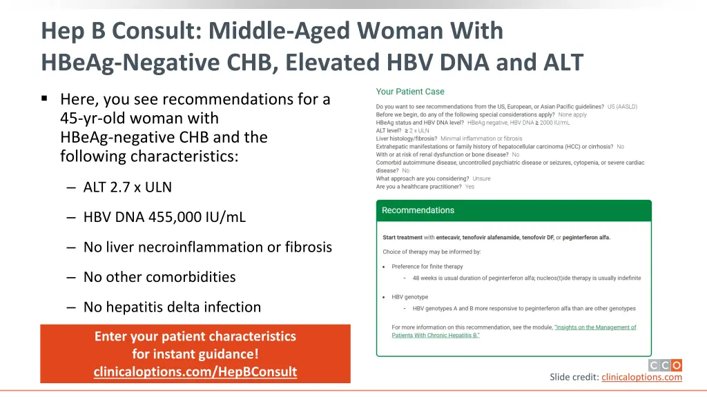 hep b consult middle aged woman with hbeag
