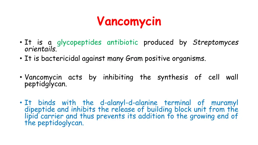 vancomycin