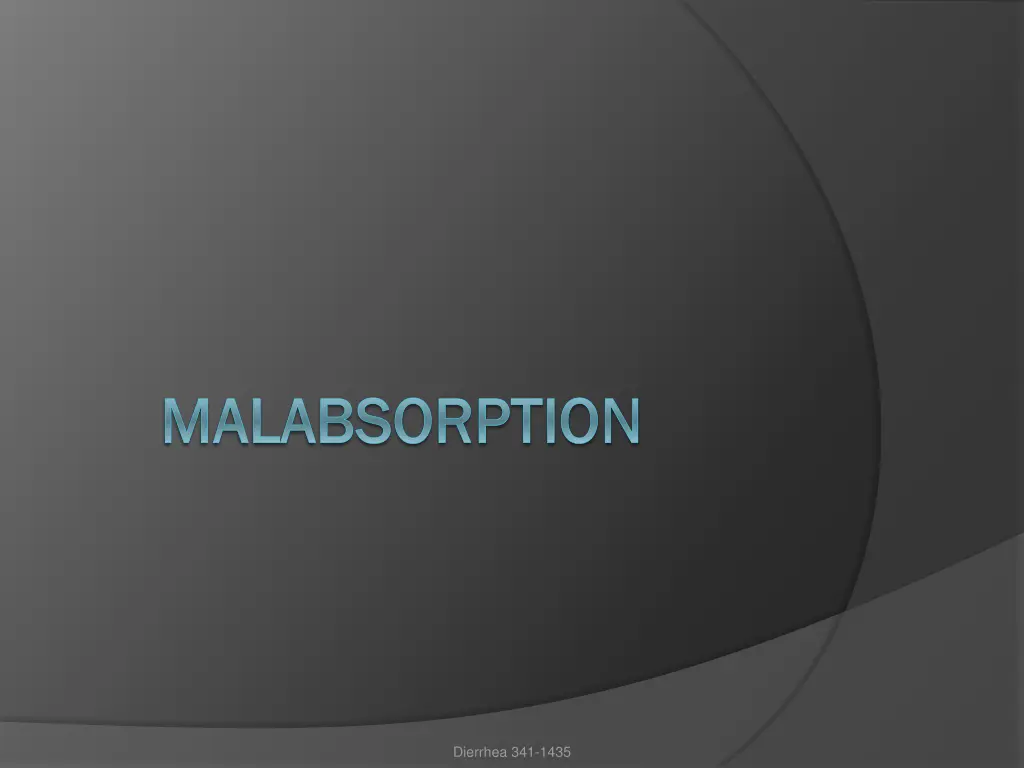 malabsorption malabsorption