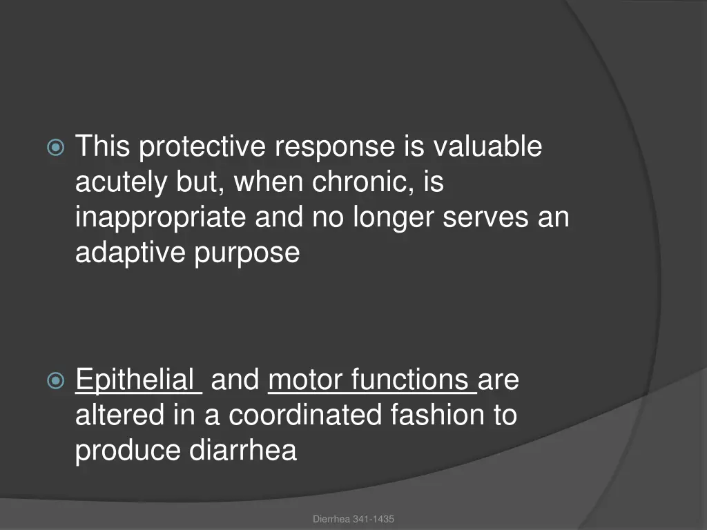 this protective response is valuable acutely