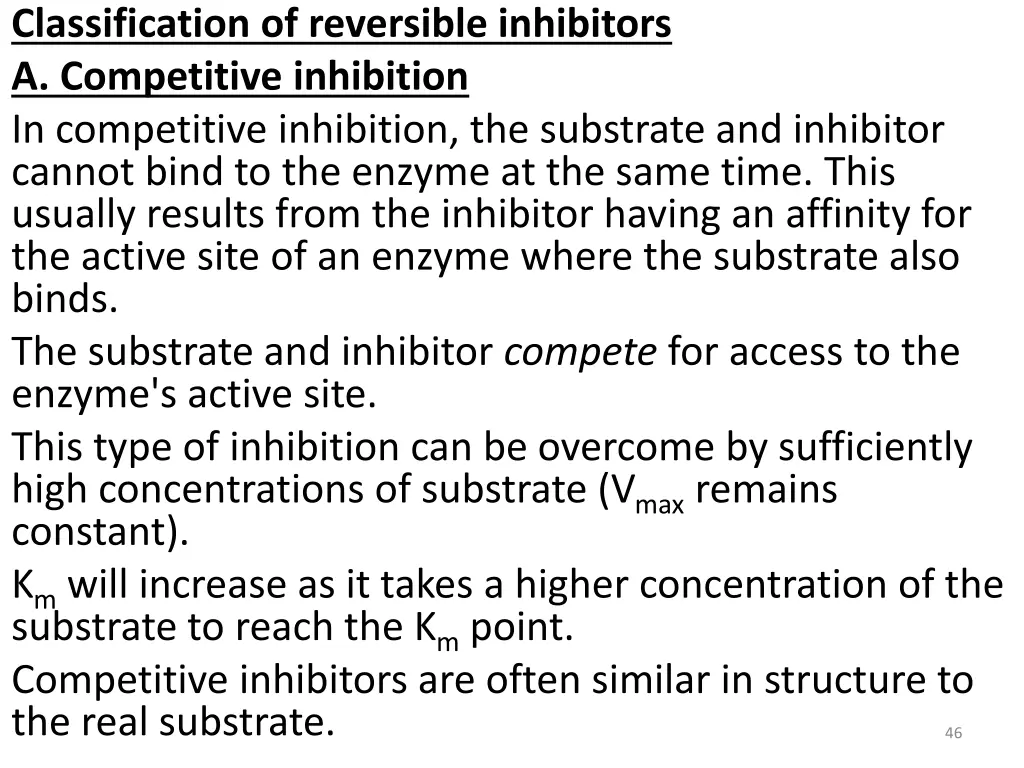 classification of reversible inhibitors