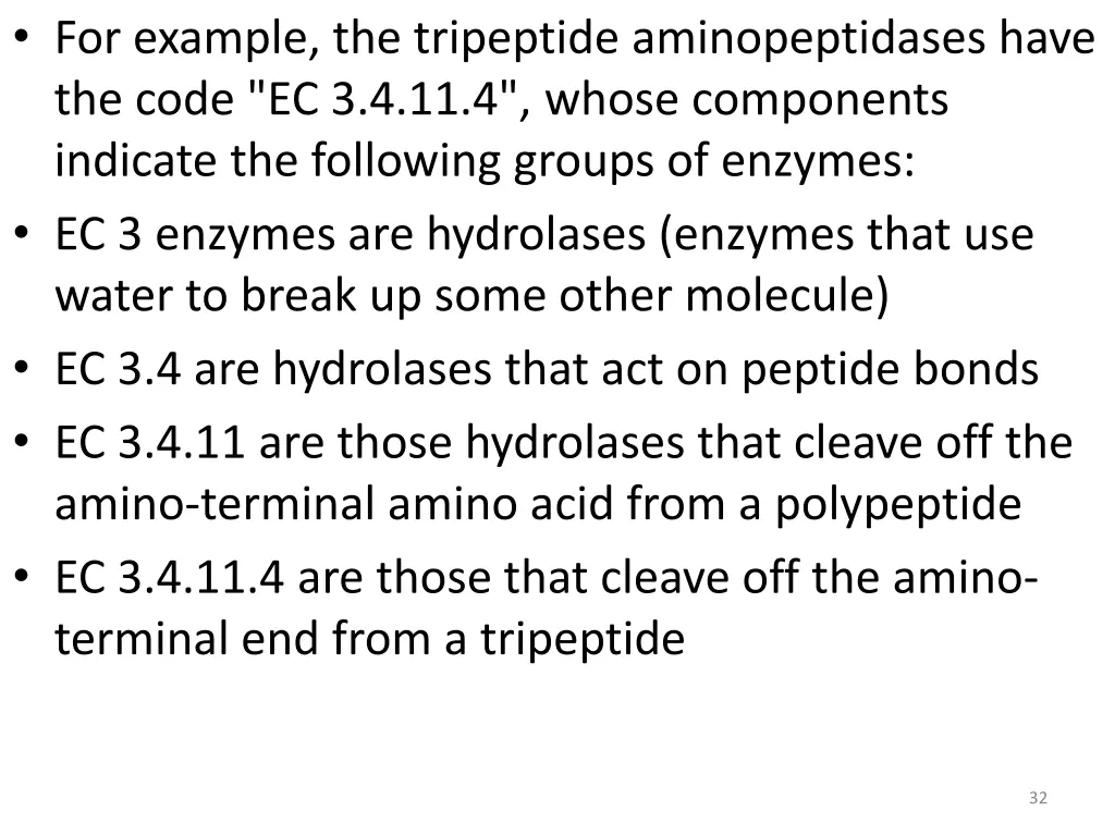 for example the tripeptide aminopeptidases have