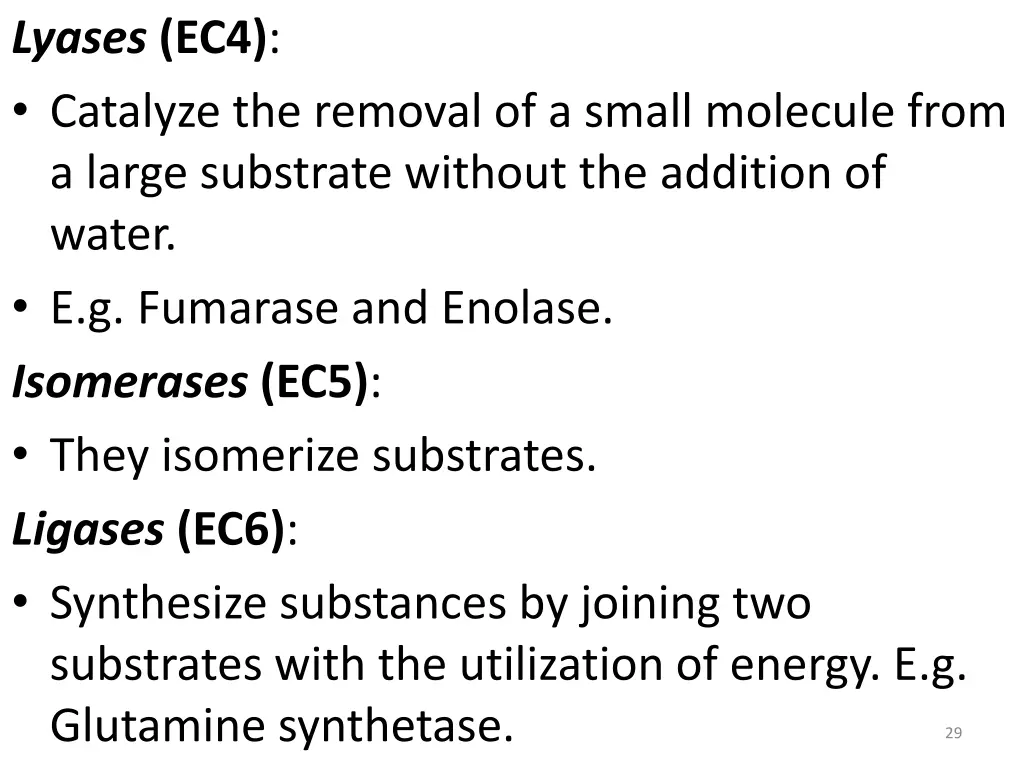 lyases ec4 catalyze the removal of a small