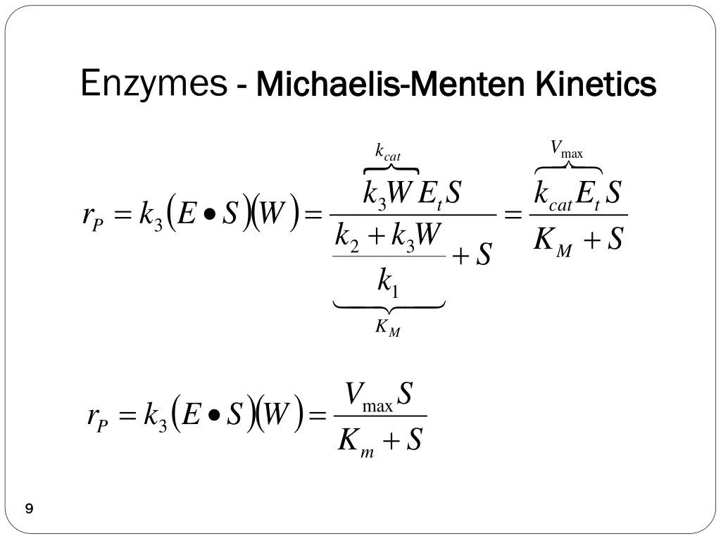 enzymes michaelis 1