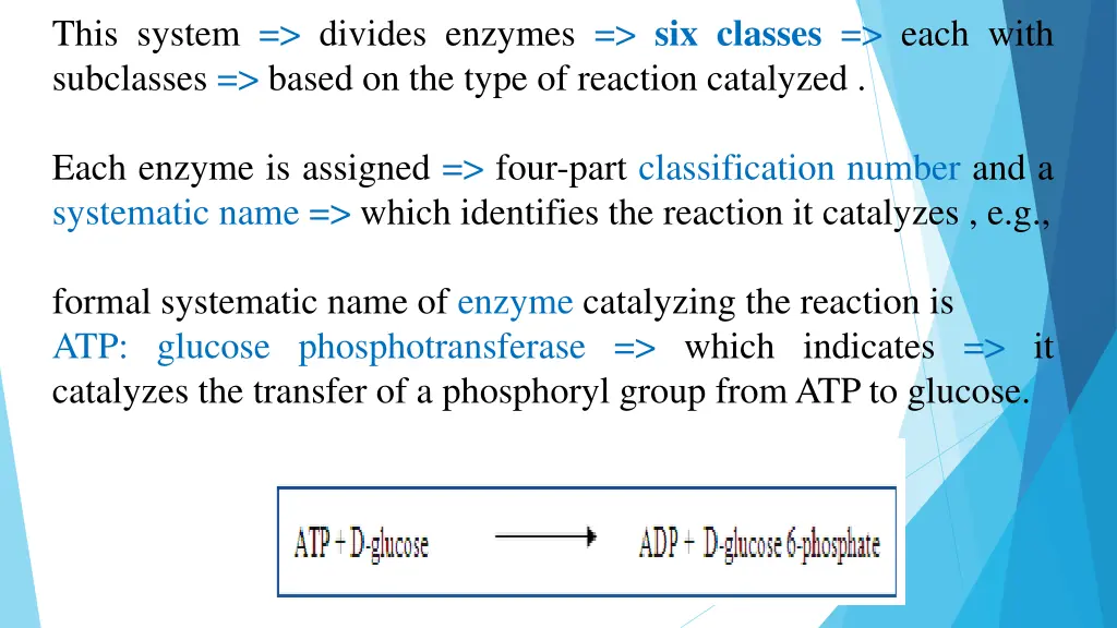 this system divides enzymes six classes each with