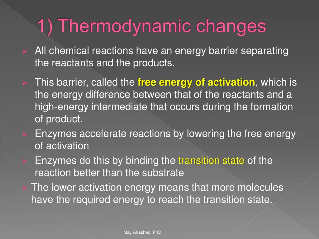 1 thermodynamic changes