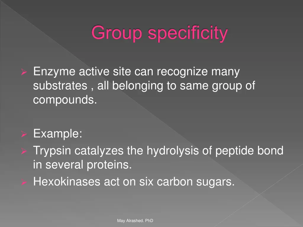group specificity