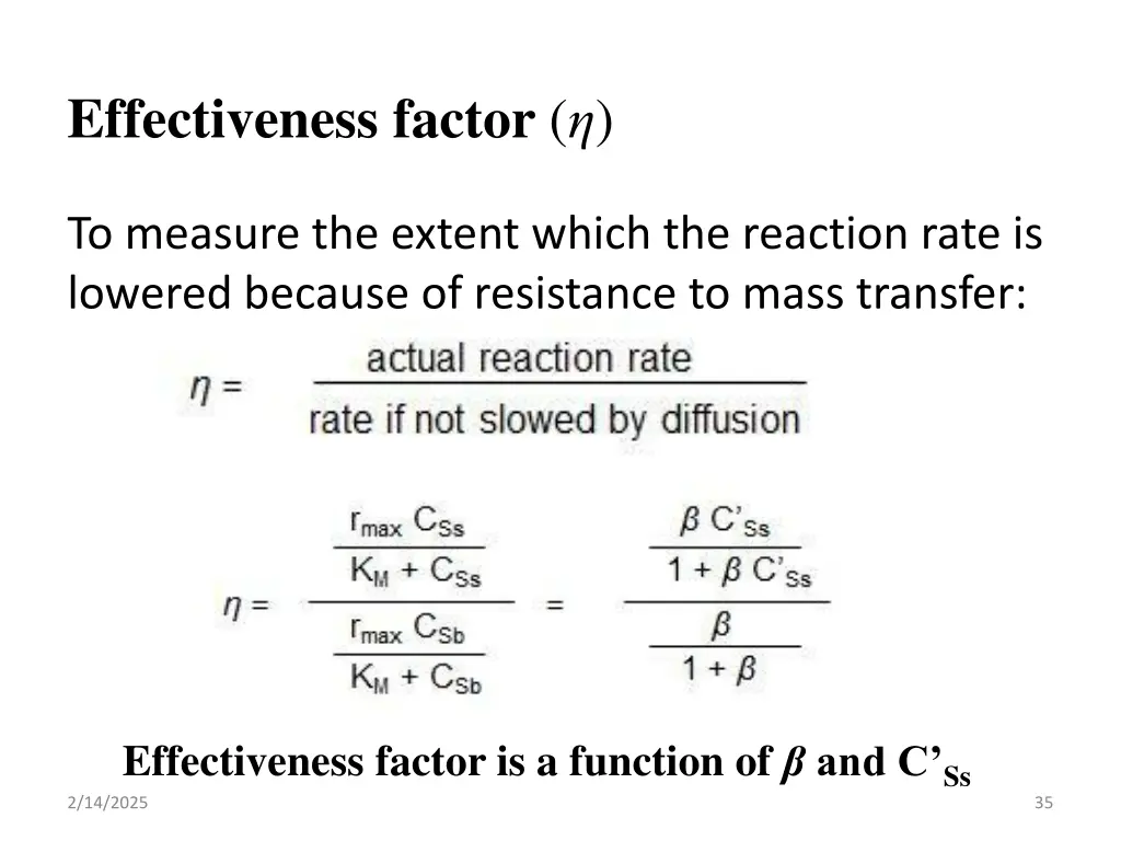 effectiveness factor
