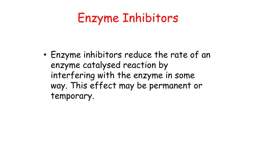 enzyme inhibitors
