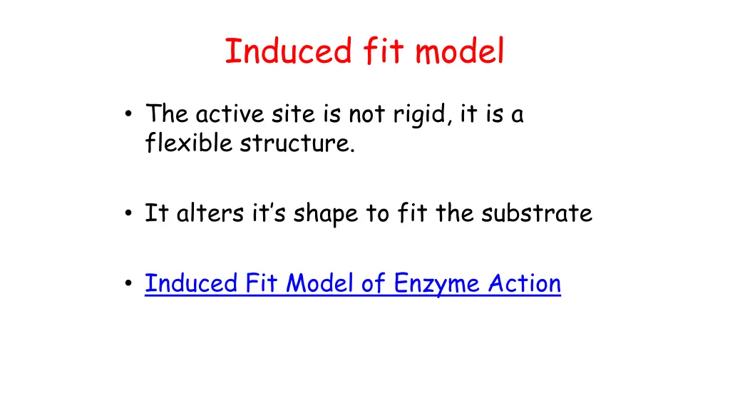 induced fit model