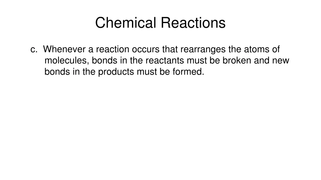chemical reactions 1