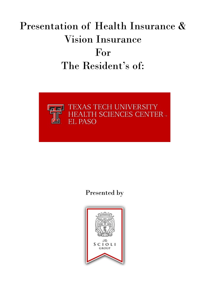 presentation of health insurance vision insurance