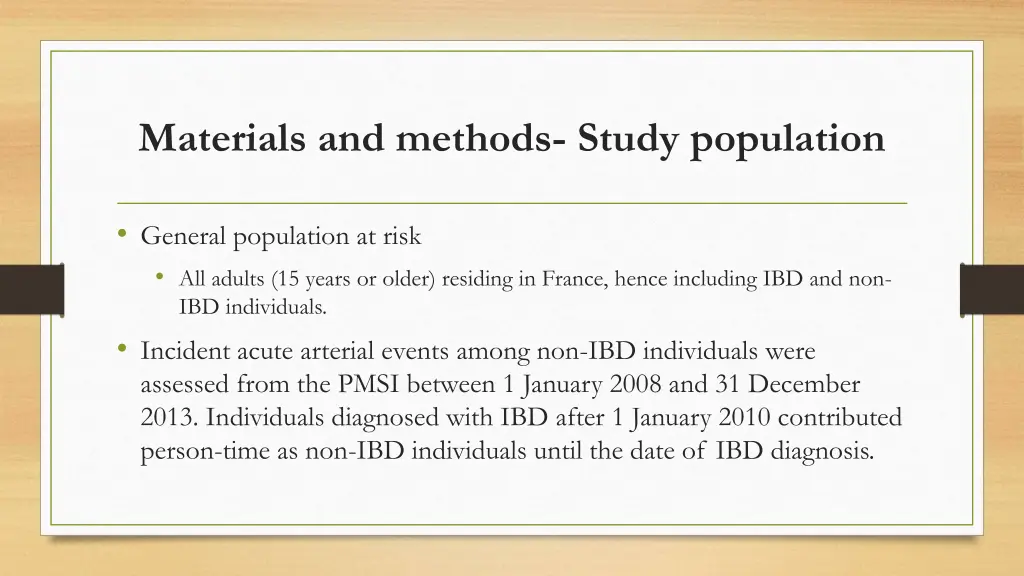 materials and methods study population 1