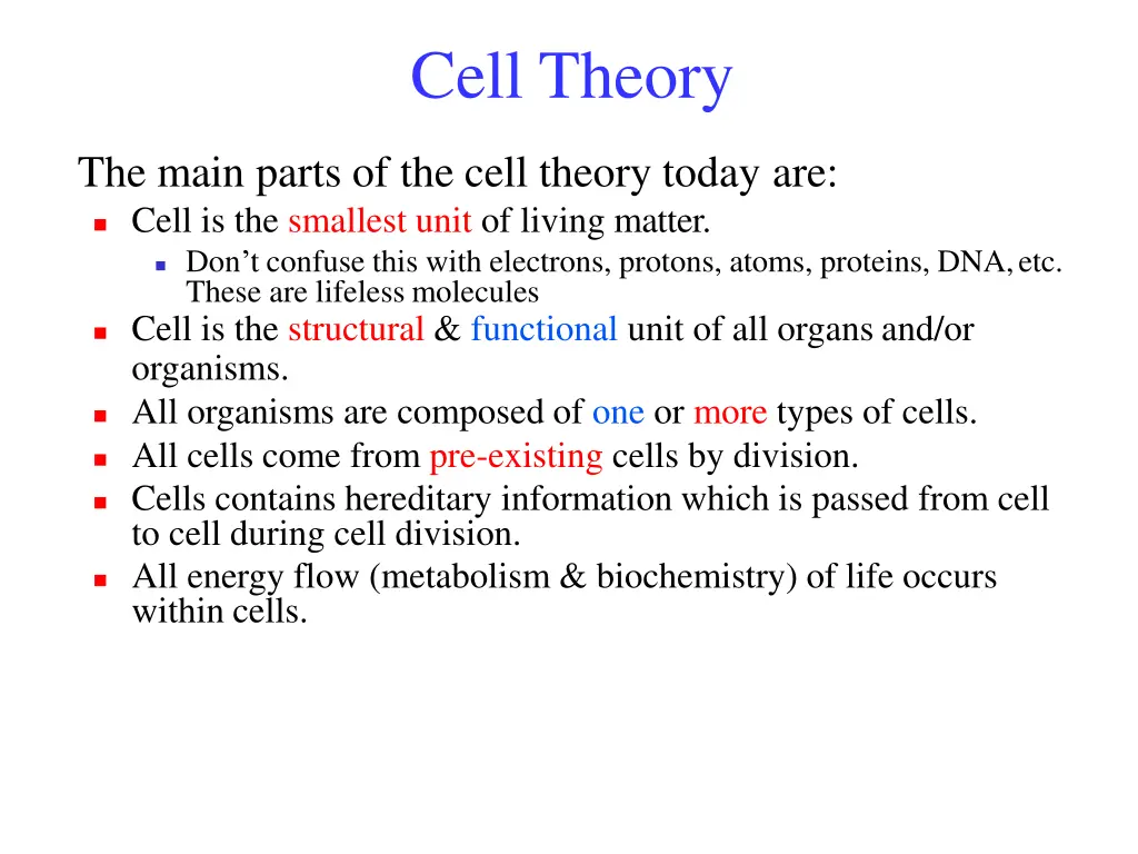 cell theory
