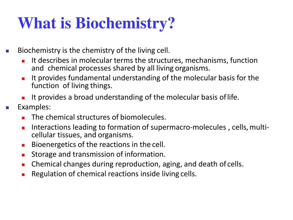 what is biochemistry